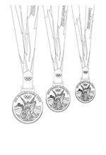 coloring page medals